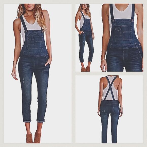 Free People Brady  Overalls GUC Size 26       J1618 - Picture 1 of 8